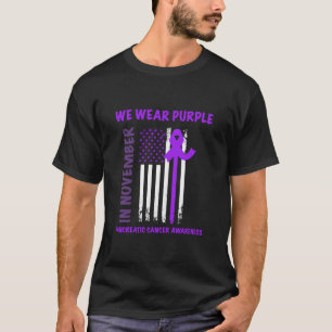 In November We Wear Purple Pancreatic Cancer Aware T-Shirt