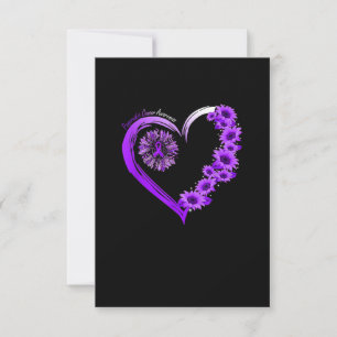 In November We Wear Purple Pancreatic Cancer Month Thank You Card