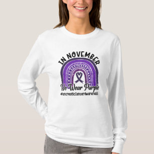 In November We Wear Purple Pancreatic Cancer T-Shirt
