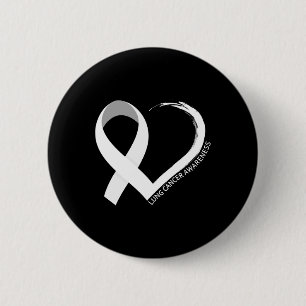 In November We Wear White Lung Cancer Awareness Mo 6 Cm Round Badge