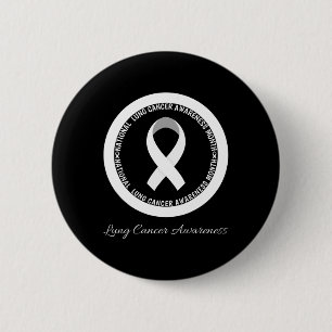 In November We Wear White Lung Cancer Awareness Mo 6 Cm Round Badge