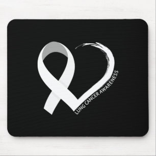 In November We Wear White Lung Cancer Awareness Mo Mouse Mat