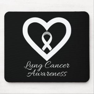 In November We Wear White Lung Cancer Awareness Mo Mouse Mat