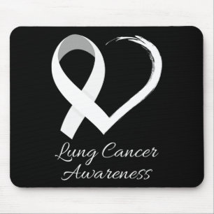 In November We Wear White Lung Cancer Awareness Mo Mouse Mat