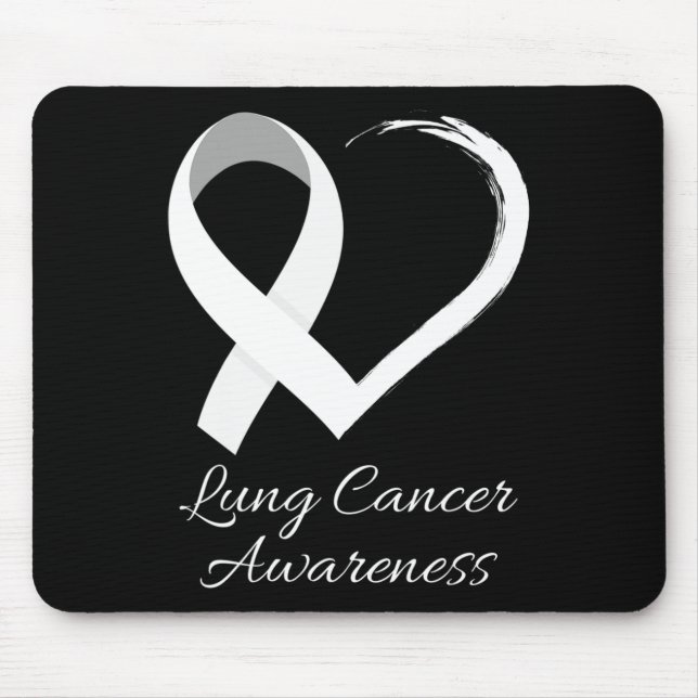 In November We Wear White Lung Cancer Awareness Mo Mouse Mat (Front)