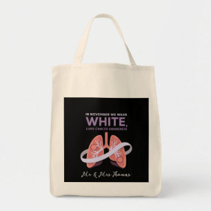 In November We Wear White Show Your Support Tote Bag