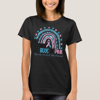 In October We Pink And Blue Leopard Rainbow SIDS A T-Shirt