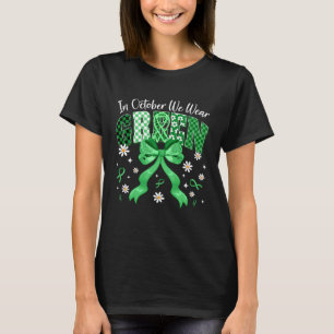 in October We Wear Green for Dwarfism Awareness Gi T-Shirt