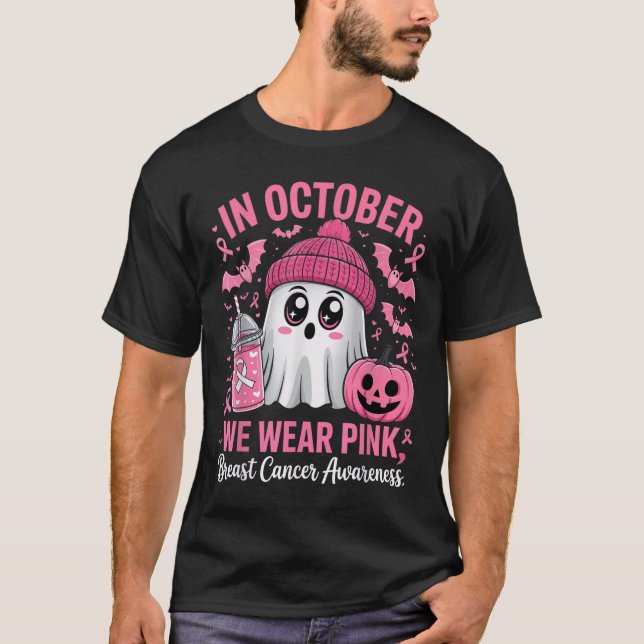 In October We Wear Nk Breast Cancer Awareness Hall T-Shirt (Front)