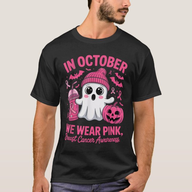 In October We Wear Nk Breast Cancer Awareness Hall T-Shirt (Front)