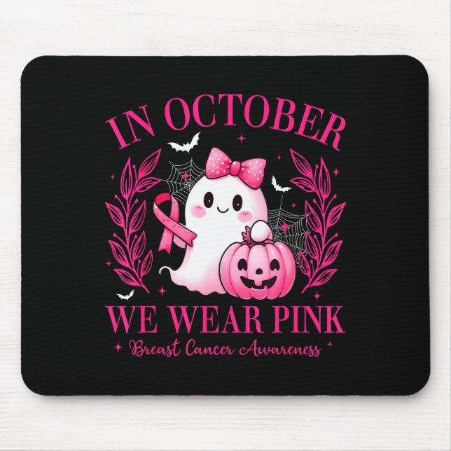 In October We Wear Nk Breast Cancer Awareness Nk G Mouse Mat (Front)