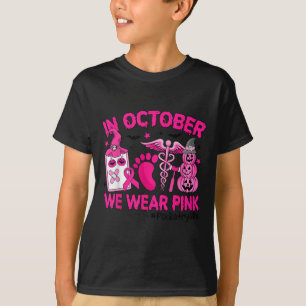 In October We Wear Nk Breast Cancer Diatry Life T-Shirt