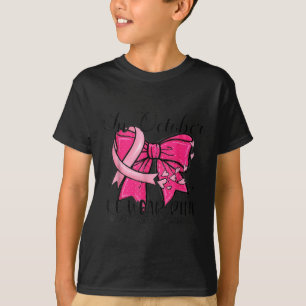 In October We Wear Nk Coquette Breast Cancer Aware T-Shirt