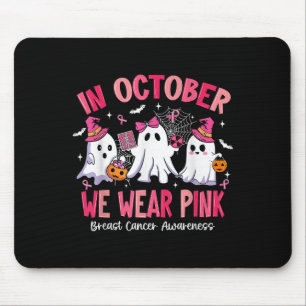 In October We Wear Nk Radiology Breast Cancer Mouse Mat