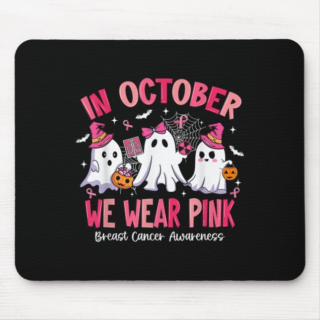In October We Wear Nk Radiology Breast Cancer  Mouse Mat (Front)