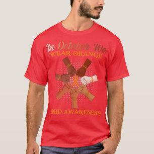 In October We Wear Orange ADHD Awareness Month Rai T-Shirt
