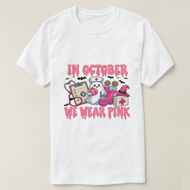 In October, We Wear Pink 2025 — Join the Movement  T-Shirt (Design Front)