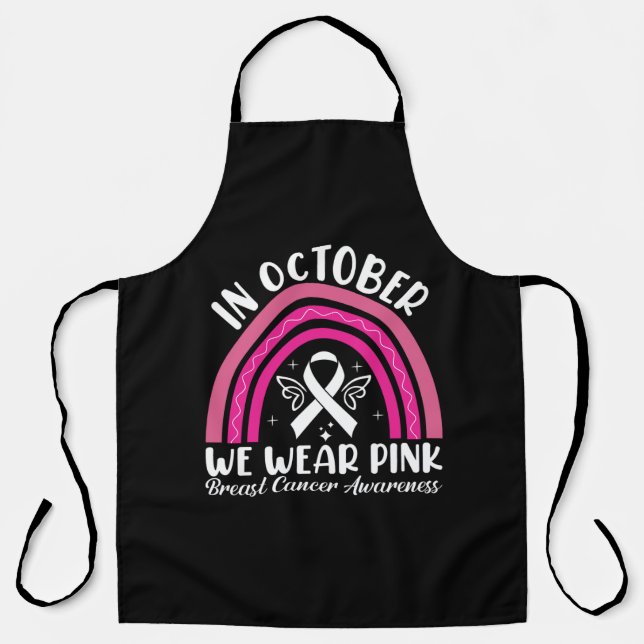 In october we wear pink apron (Front)