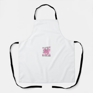 In October We Wear Pink Awareness Bow 🎀💗 Apron