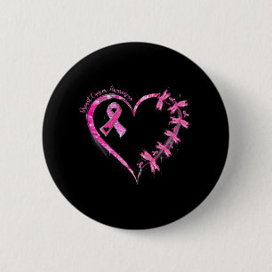 In October We Wear Pink Breast Cancer Awareness 6 Cm Round Badge