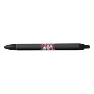 in October We Wear Pink Breast Cancer Awareness Black Ink Pen