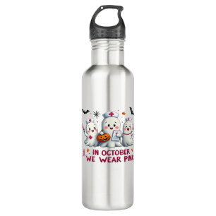 in october we wear pink breast cancer awareness Cl 710 Ml Water Bottle