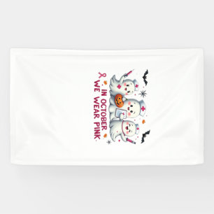 in october we wear pink breast cancer awareness Cl Banner