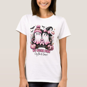 In October We Wear Pink Breast Cancer Awareness Ha T-Shirt