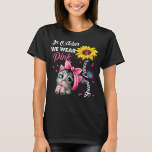 In October We Wear Pink Breast Cancer Awareness T-Shirt