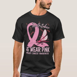 In October We Wear Pink Breast Cancer Awareness T-Shirt