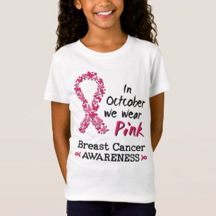 In October we wear pink Breast Cancer Awareness T-Shirt