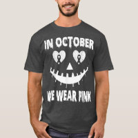 In October We Wear Pink Breast Cancer Jackolantern