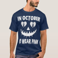 In October We Wear Pink Breast Cancer Jackolantern