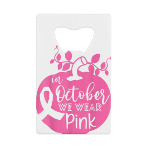 In October We Wear Pink Breast Cancer Pumpkin Hall