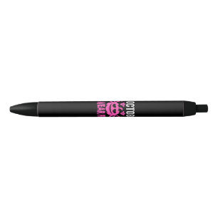 In October We Wear Pink Breast Cancer Pumpkin Hall Black Ink Pen