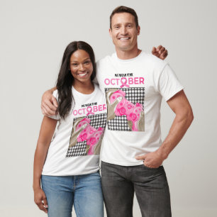 In October We Wear Pink Breast Cancer T-Shirt