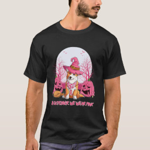 In October We Wear Pink Corgi Halloween Costume T-Shirt