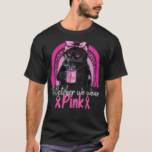 In October We Wear Pink Cute Cat Breast Classic T-Shirt