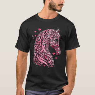 in October We Wear Pink Cute Horse Breast Cancer A T-Shirt