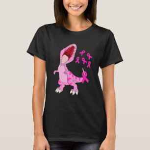 In October We Wear Pink Dinosaur Trex Dino Kid Boy T-Shirt