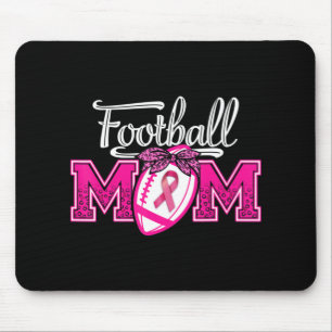 In October We Wear Pink Football Mum Breast Cancer Mouse Mat