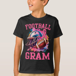In October We Wear Pink Footll Gram Breast Cancer T-Shirt