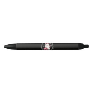 In October We Wear Pink Ghost Halloween Black Ink Pen