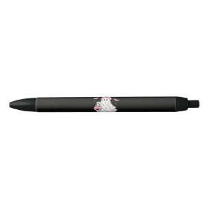 in October We Wear Pink Ghost Halloween Black Ink Pen