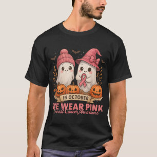 In October We Wear Pink Ghost Witch T-Shirt