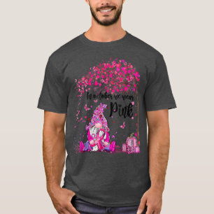 In October We Wear Pink Gnome Breast Cancer Warrio T-Shirt