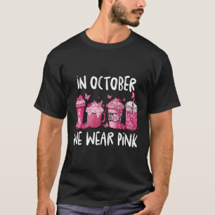 In October We Wear Pink Halloween Breast Cancer Aw T-Shirt