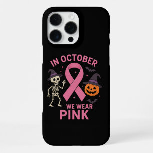 In October We Wear Pink Halloween Breast iPhone 16 Pro Max Case