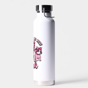 In October We Wear Pink � Halloween Cute Dogs Brea Water Bottle