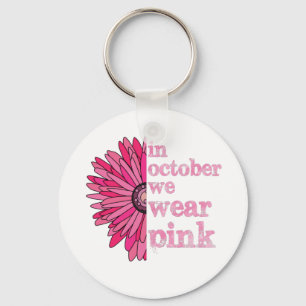 In October We Wear Pink Key Ring